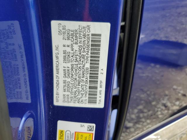 2019 HONDA ACCORD SPO - 1HGCV1F35KA112233