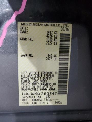 2016 NISSAN ALTIMA 2.5 - 1N4AL3AP7GC260547