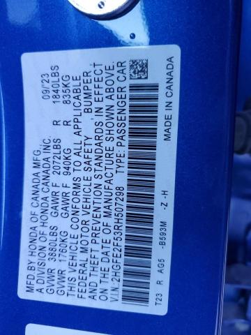 2024 HONDA CIVIC SPOR - 2HGFE2F53RH507298