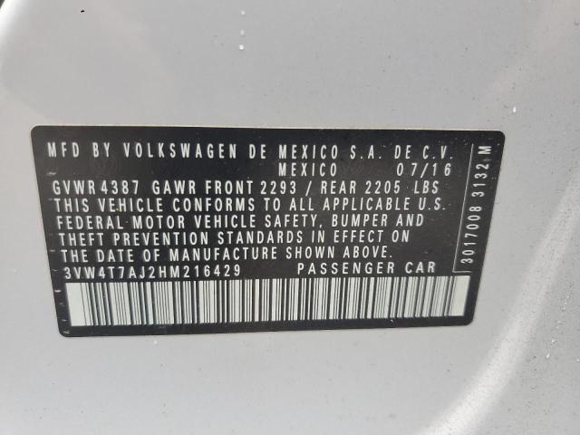 2017 VOLKSWAGEN JETTA GLI - 3VW4T7AJ2HM216429