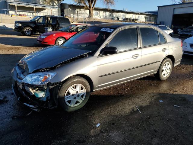 HONDA CIVIC DX V 2005 charcoal  gas 1HGES16345L024994 photo #1