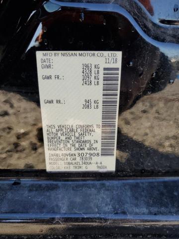 2019 NISSAN ALTIMA SV - 1N4BL4DV6KN307908