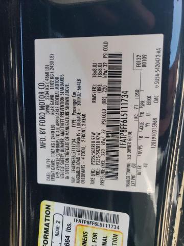2020 FORD MUSTANG GT - 1FATP8FF6L5111734
