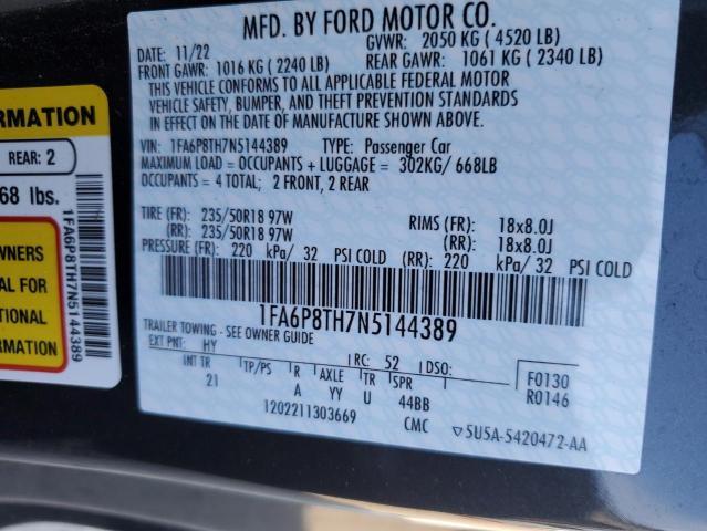 2022 FORD MUSTANG - 1FA6P8TH7N5144389