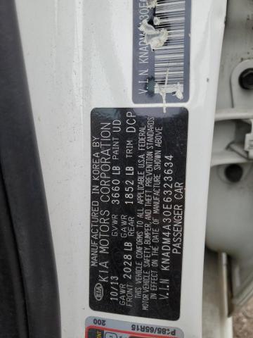 VIN KNADM4A30E6323634 2014 KIA RIO no.12