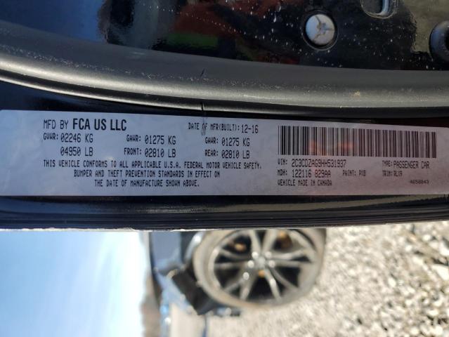 2017 DODGE CHALLENGER - 2C3CDZAG9HH531937