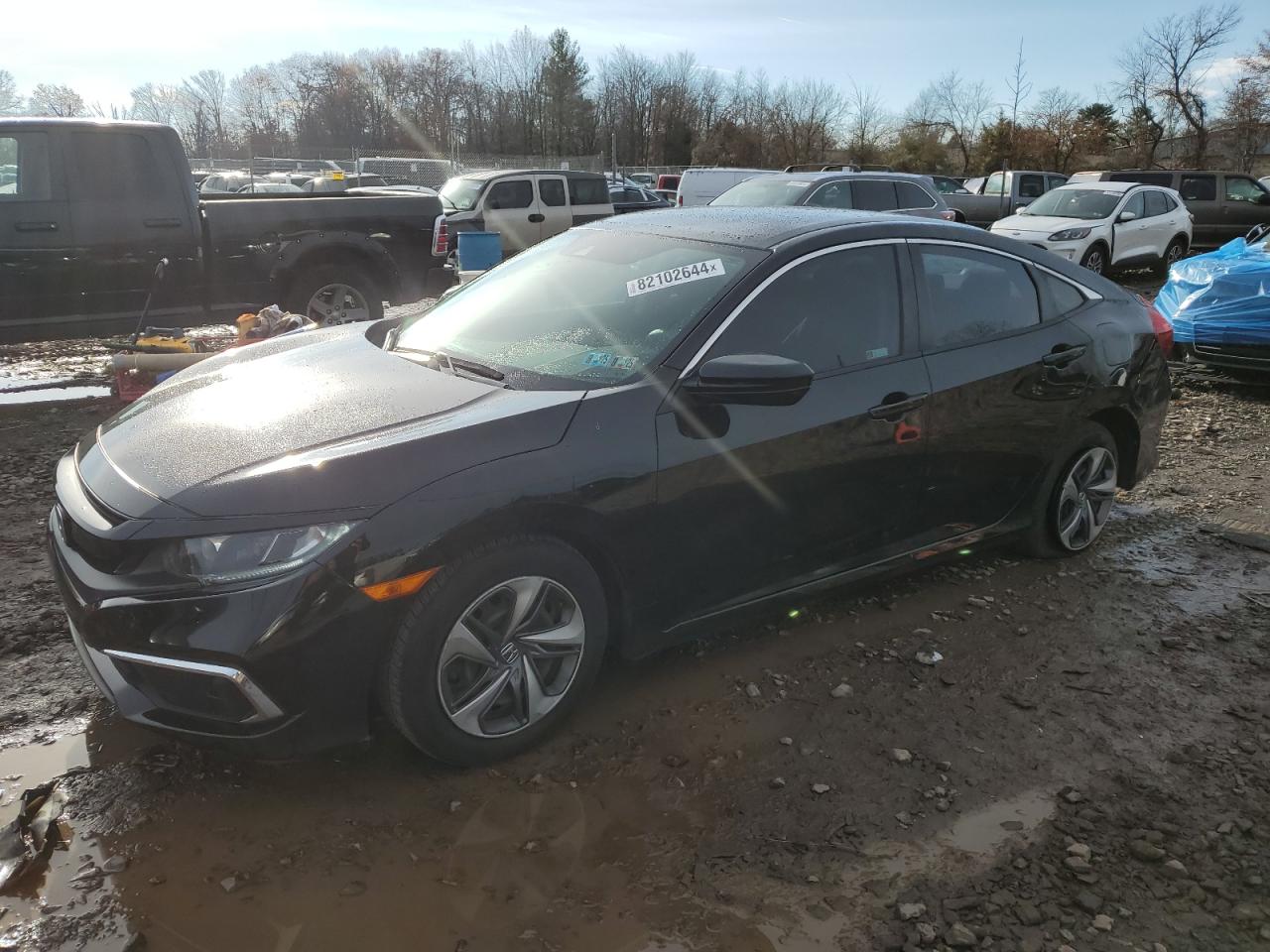 Lot #3030756139 2020 HONDA CIVIC LX