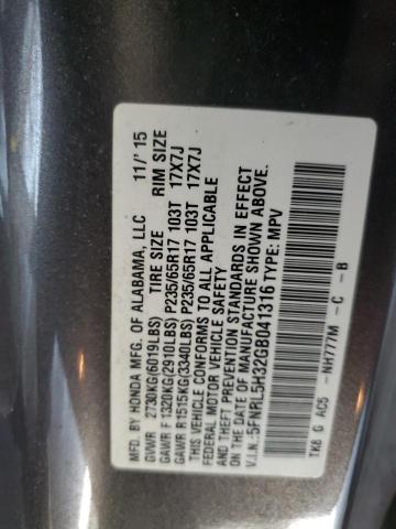 2016 HONDA ODYSSEY SE 5FNRL5H32GB041316