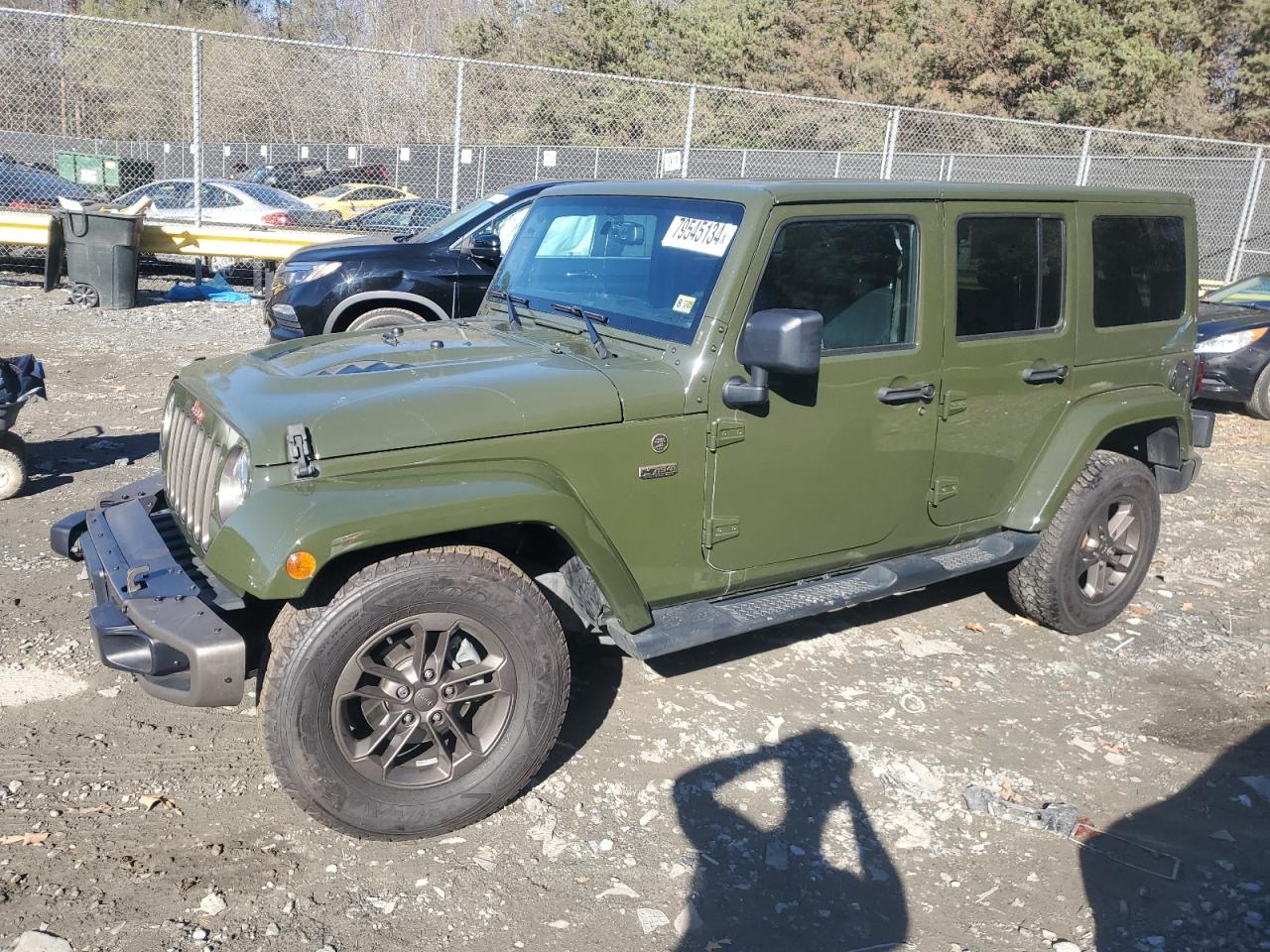 Lot #2972318598 2016 JEEP WRANGLER U