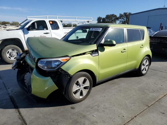 KIA SOUL 2016 green  gas KNDJN2A29G7850910 photo #1