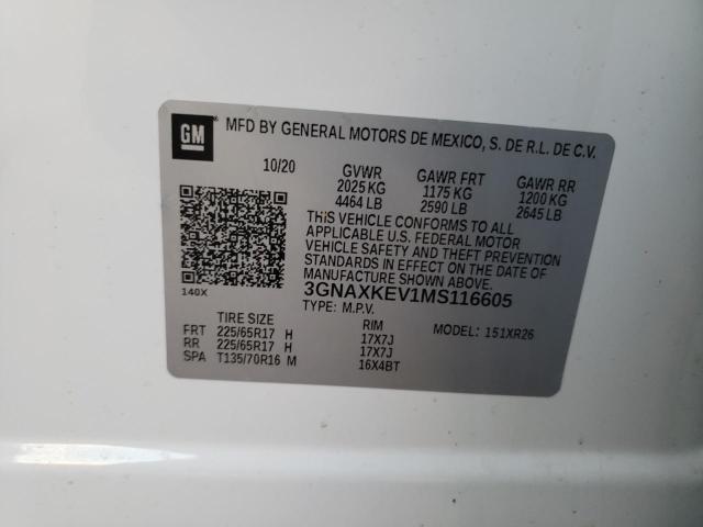 VIN 3GNAXKEV1MS116605 2021 CHEVROLET EQUINOX no.13