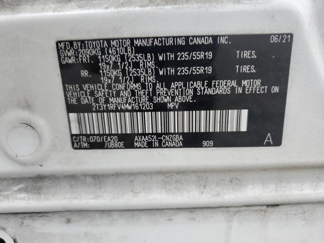 2021 TOYOTA RAV4 LIMIT - 2T3Y1RFV4MW161203
