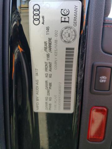 2018 AUDI S4 PRESTIG WAUC4AF47JA003312