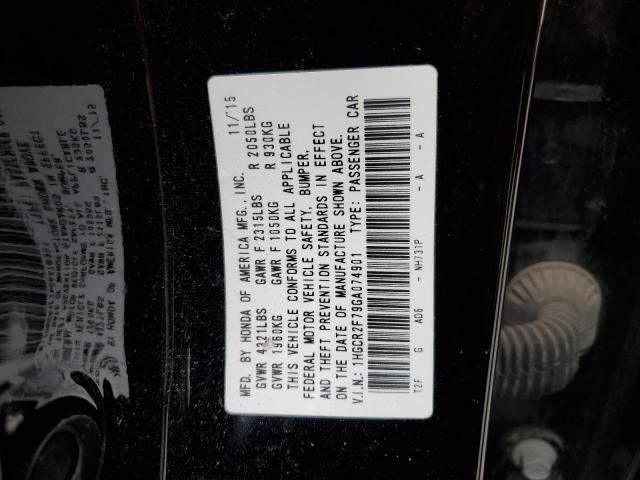 2016 HONDA ACCORD EX - 1HGCR2F79GA074901