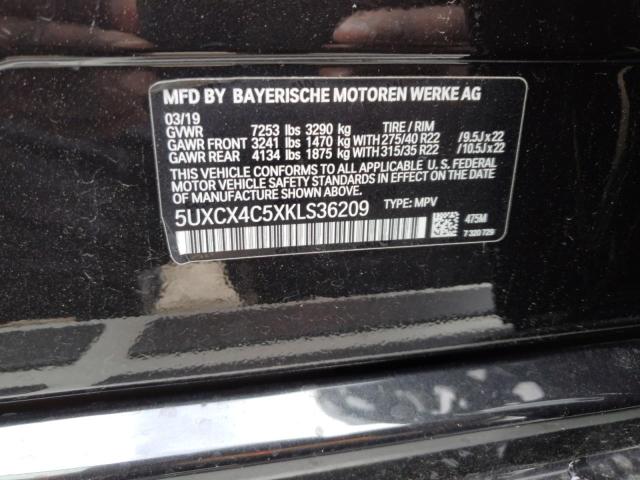 VIN 5UXCX4C5XKLS36209 2019 BMW X7 no.13