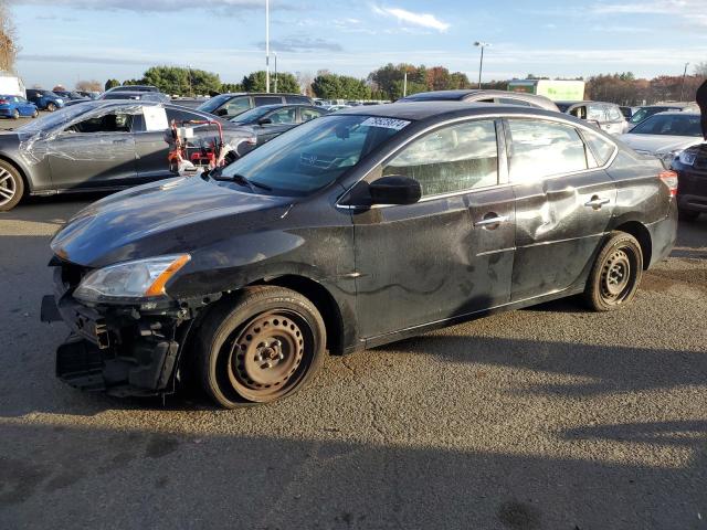 NISSAN SENTRA S 2014 black  gas 3N1AB7AP4EY223161 photo #1