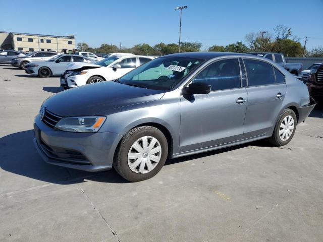 VOLKSWAGEN JETTA BASE 2015 gray  gas 3VW2K7AJ2FM336416 photo #1