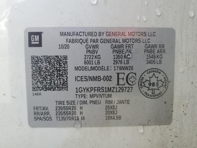 2021 CADILLAC XT6 PLATIN - 1GYKPFRS1MZ129727