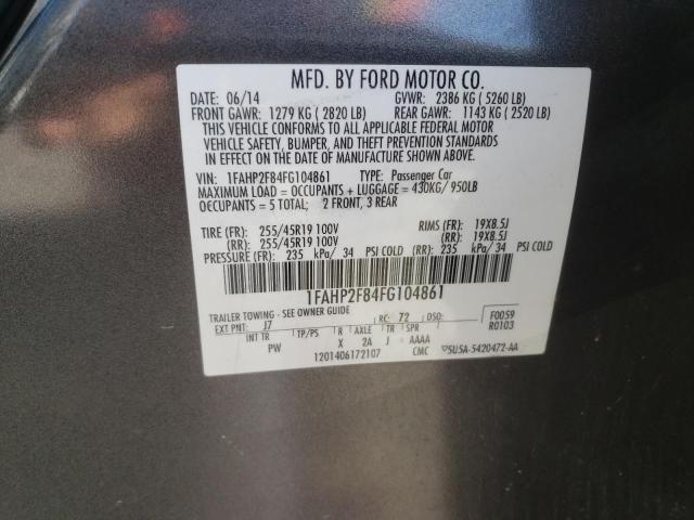 2015 FORD TAURUS LIM - 1FAHP2F84FG104861
