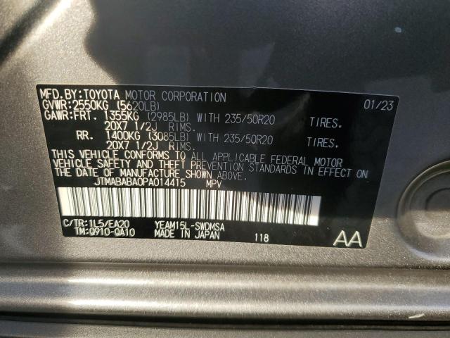 2023 SUBARU SOLTERRA P JTMABABA0PA014415