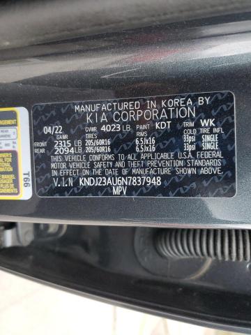 VIN KNDJ23AU6N7837948 2022 KIA Soul, LX no.13