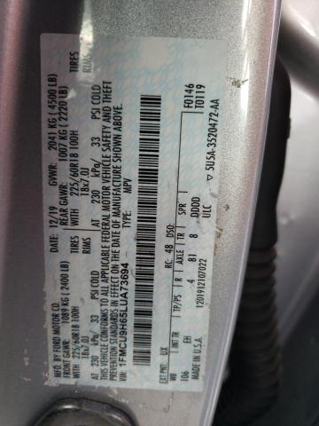 2020 FORD ESCAPE SEL - 1FMCU9H65LUA73694