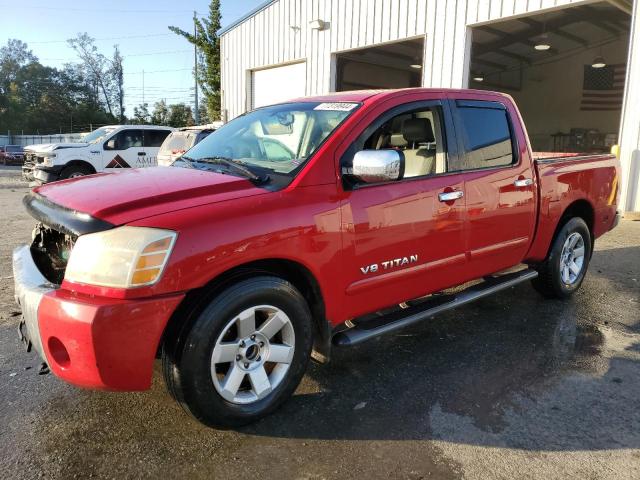 NISSAN TITAN XE 2005 red  gas 1N6AA07A65N514409 photo #1