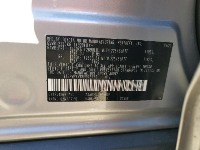 2022 TOYOTA RAV4 XLE - 4T3RWRFV8NU076775