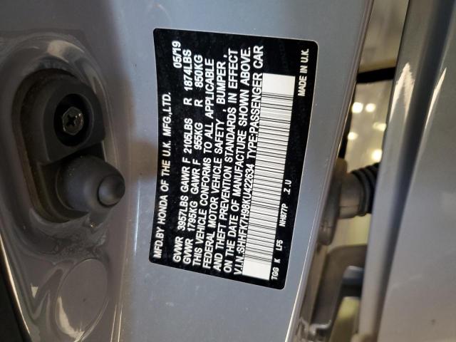 2019 HONDA CIVIC SPOR - SHHFK7H98KU422634