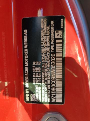 WZ1DB0C09NW053020 Toyota Supra Base 2022