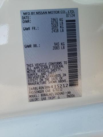 2024 NISSAN ALTIMA SV - 1N4BL4DV3RN435212
