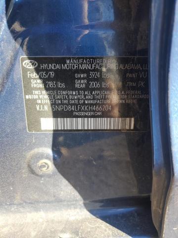 2019 HYUNDAI ELANTRA SE - 5NPD84LFXKH466204