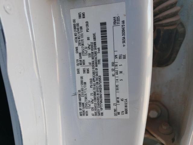 2019 FORD F250 SUPER - 1FT7W2B61KEG72553
