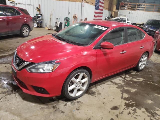 NISSAN SENTRA S 2018 red  gas 3N1AB7AP9JL633753 photo #1