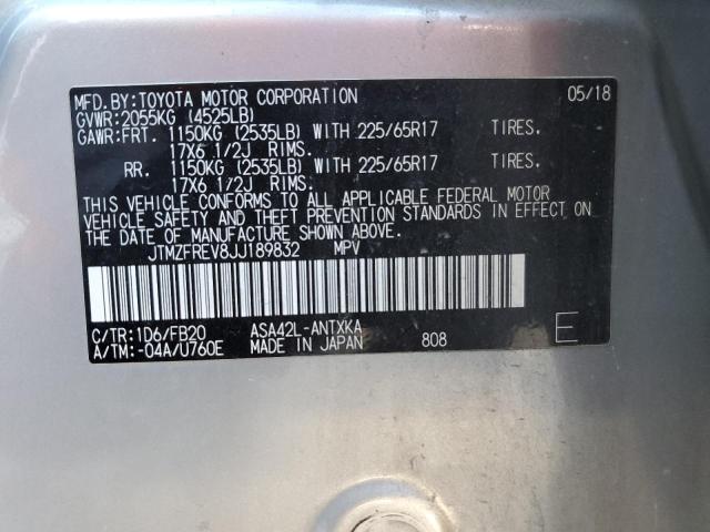 2018 TOYOTA RAV4 LE - JTMZFREV8JJ189832
