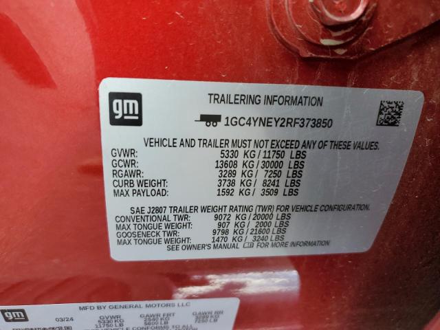2024 CHEVROLET SILVERADO - 1GC4YNEY2RF373850