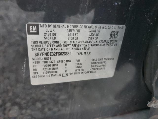 2015 CADILLAC SRX LUXURY - 3GYFNBE32FS623335