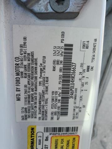 VIN 3FA6P0LU4HR266627 2017 Ford Fusion, Se Hybrid no.12