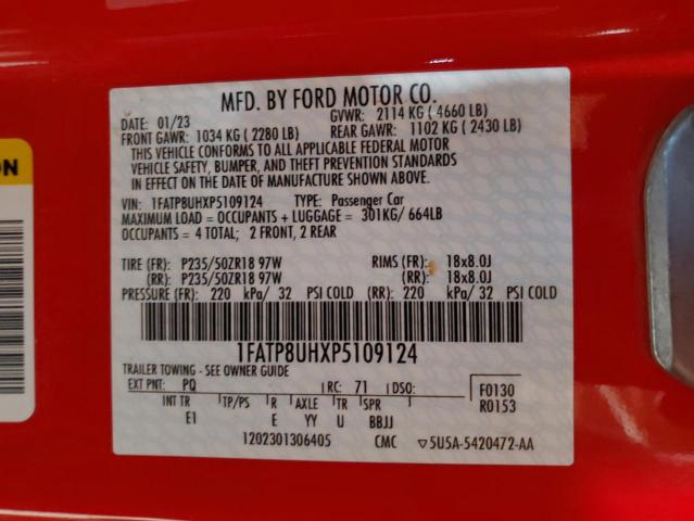 2023 FORD MUSTANG - 1FATP8UHXP5109124