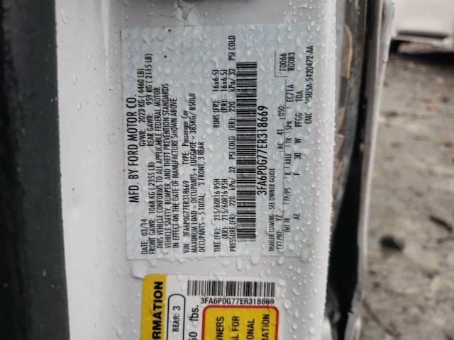 VIN 3FA6P0G77ER318669 2014 FORD ALL MODELS no.12