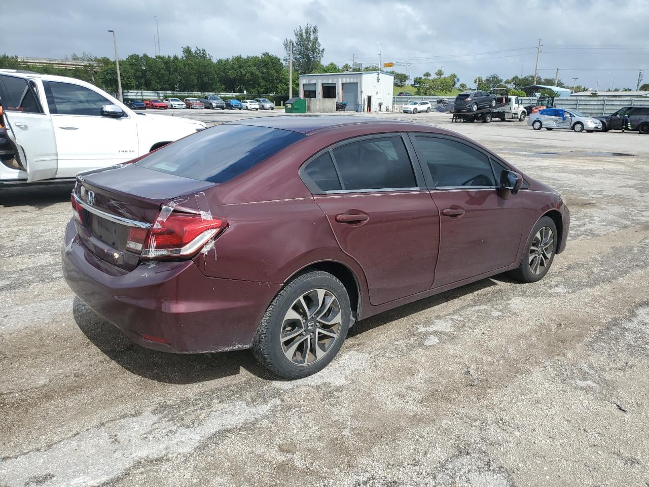 Lot #3024232810 2014 HONDA CIVIC EX