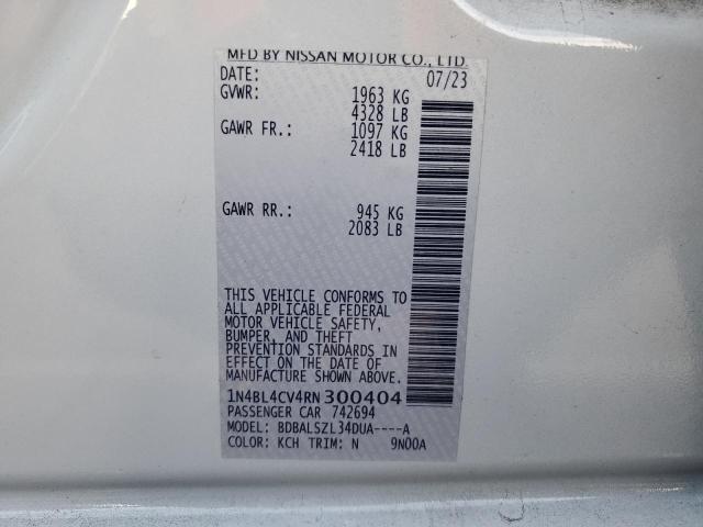 2024 NISSAN ALTIMA SR - 1N4BL4CV4RN300404