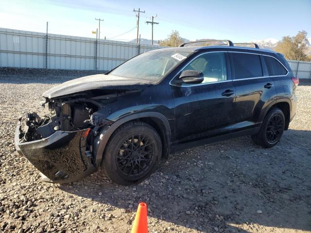 TOYOTA HIGHLANDER 2019 black  gas 5TDJZRFH2KS926122 photo #1