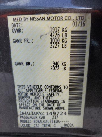 VIN 1N4AL3AP7GC149724 2016 NISSAN ALTIMA no.13