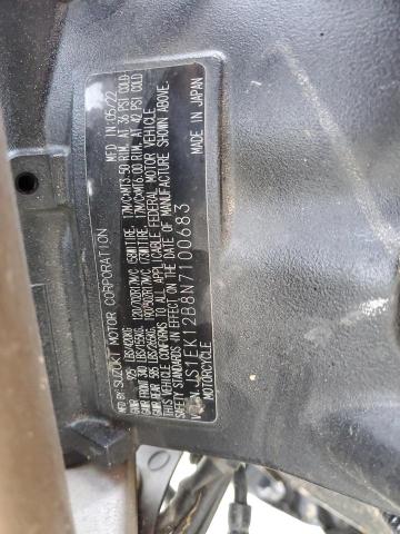 2022 SUZUKI GSX1000 GT JS1EK12B8N7100683