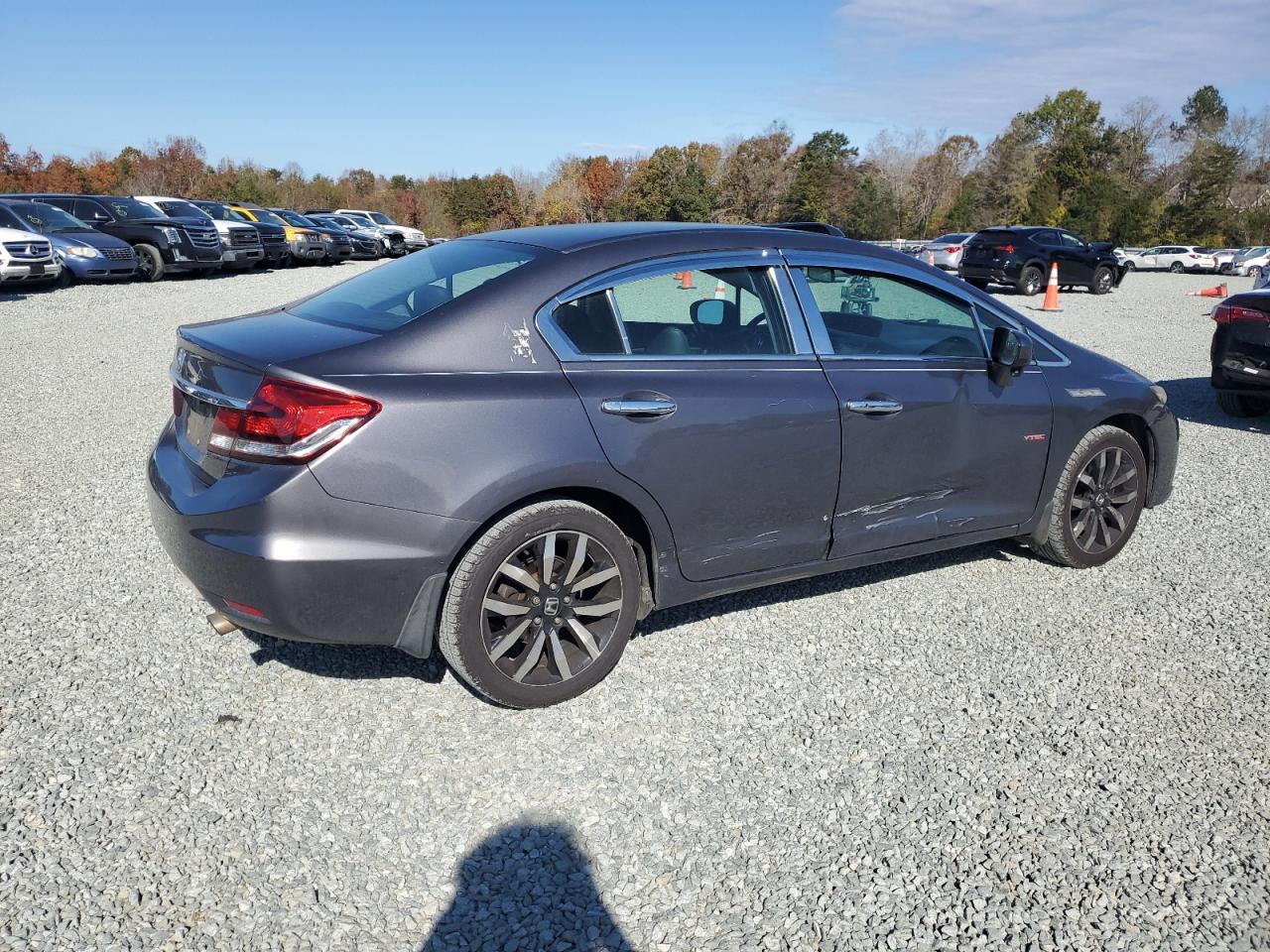 Lot #2962593878 2014 HONDA CIVIC EXL