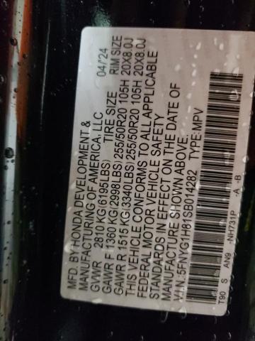 2025 HONDA PILOT ELIT - 5FNYG1H81SB014282