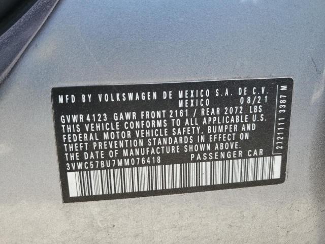 2021 VOLKSWAGEN JETTA S - 3VWC57BU7MM076418