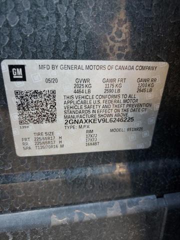2020 CHEVROLET EQUINOX LT - 2GNAXKEV9L6246225