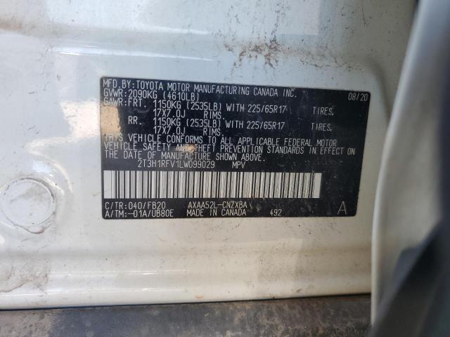 2020 TOYOTA RAV4 LE - 2T3H1RFV1LW099029